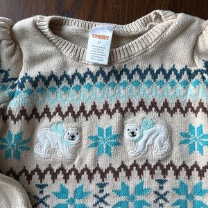 Polar Bear Fair Isle Sweater